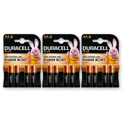 Duracell Plus AA-alkaline batterijen MN1500 3-pck