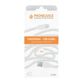 Phonejuice USB kabel 3 meter wit