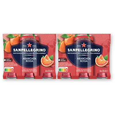 S. Pellegrino Aranciata rossa 6-pack 2-pack