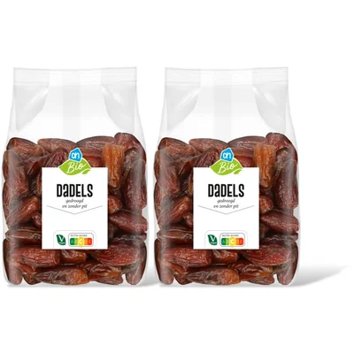 AH Biologisch Dadels gedroogd zonder pit 2-pack