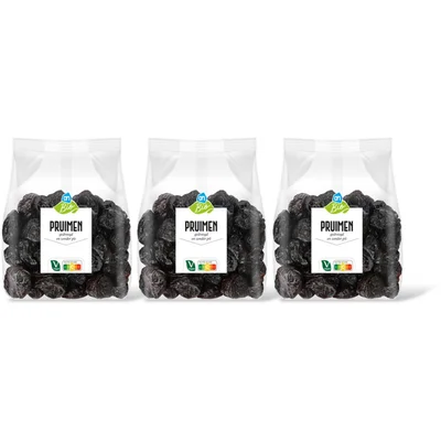 AH Biologisch Pruimen gedroogd zonder pit 3-pack