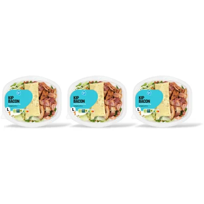 AH Maaltijdsalade kip bacon 3-pack