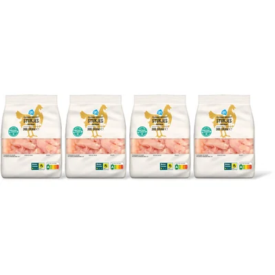 AH Scharrel kipfilet stukjes roerbak 4 pack