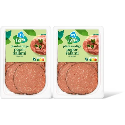 AH Terra Plantaardige pepersalami 2-pack