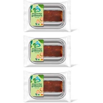 AH Terra Plantaardige grillworst stuk 3-pack