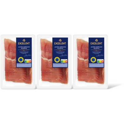 AH Excellent Jamon serrano reserva 3-pack