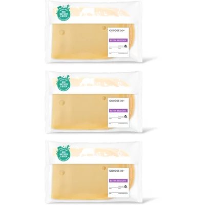 AH Goudse extra belegen 30+ plakken 3-pack