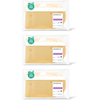AH Goudse extra belegen 48+ plakken 3-pack