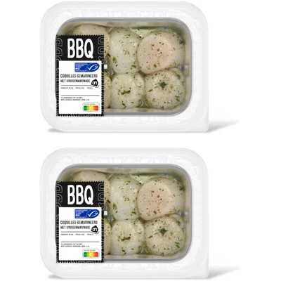 AH BBQ coquilles gemarineerd 2-pack