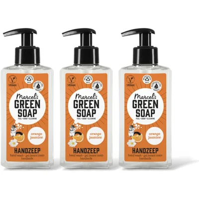 Marcel's Green Soap Handzeep orange & jasmine 3pack