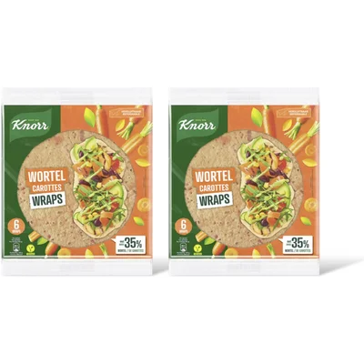 Knorr Wortel wraps met 35% wortel 2-pack