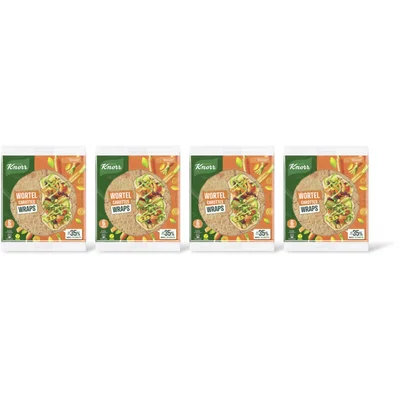 Knorr Wortel wraps met 35% wortel 4-pack