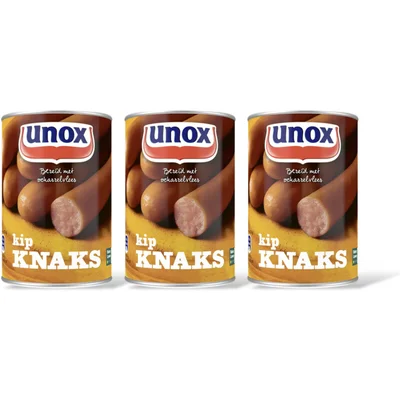 Unox Kip knaks 3-pack
