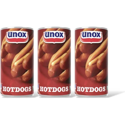 Unox Hotdogs 3-pack