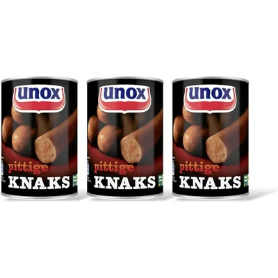 Unox Pittige knaks 3-pack