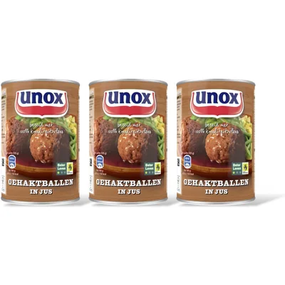 Unox Gehaktballen in jus 3-pack