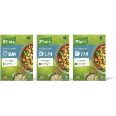 Knorr Wereldgerechten Thaise kip siam 3-pack