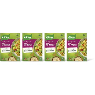 Knorr Indiase kip madras 4-pack