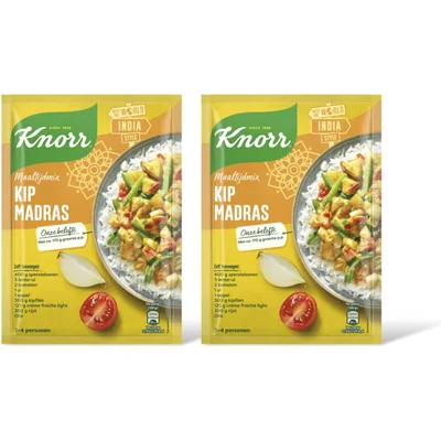 Knorr Maaltijdmix kip madras 2-pack