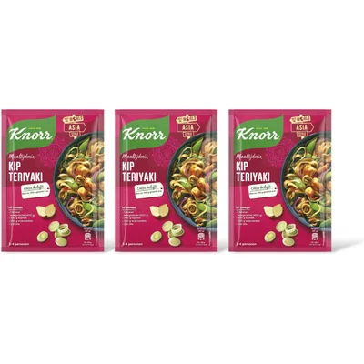 Knorr Maaltijdmix kip teriyaki 3-pack