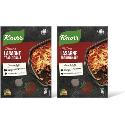 Knorr Tratorria lasagne tradizionale 2-pack
