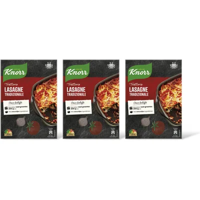Knorr Tratorria lasagne tradizionale 3-pack