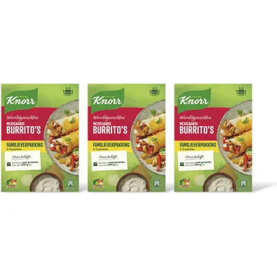 Knorr Wereldgerecht Mexicaanse burritos 3-pack