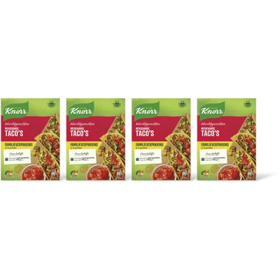 Knorr Mexicaanse taco's family 4-pack