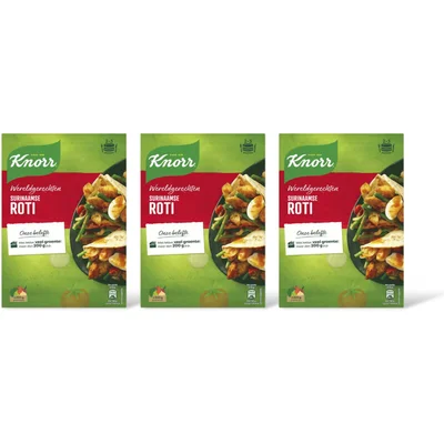 Knorr Wereldgerechten Surinaamse roti 3-pack
