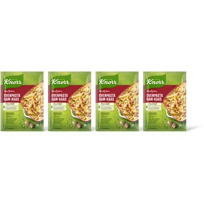 Knorr Maaltijdmix ovenpasta ham-kaas 4-pack