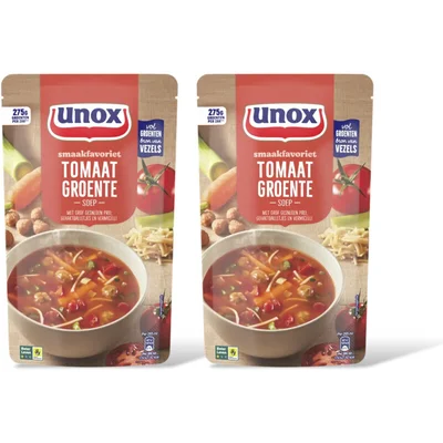 Unox Tomaat groente soep 2-pack