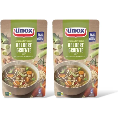 Unox Heldere groentesoep 2-pack