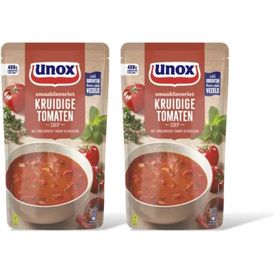 Unox Kruidige tomatensoep 2-pack