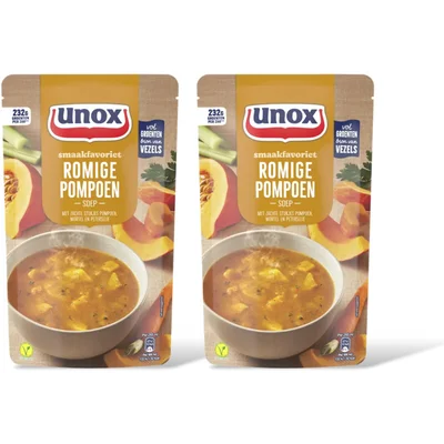 Unox Romige pompoensoep 2-pack
