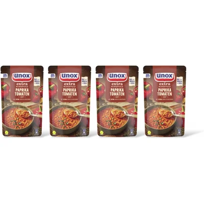 Unox Paprika tomatensoep 4-pack