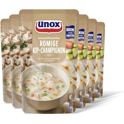 Unox Unox Romige kip-champignonsoep 6-pack