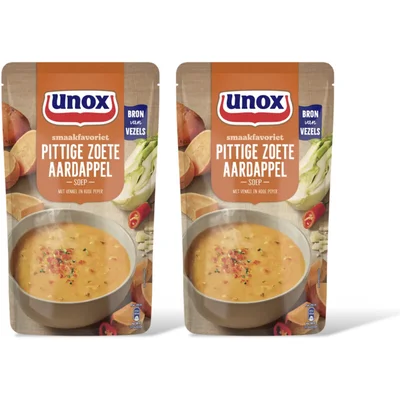 Unox Unox Pittige zoete aardappelsoep 2-pack