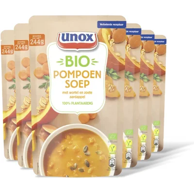 Unox Biologische pompoen soep 6-pack
