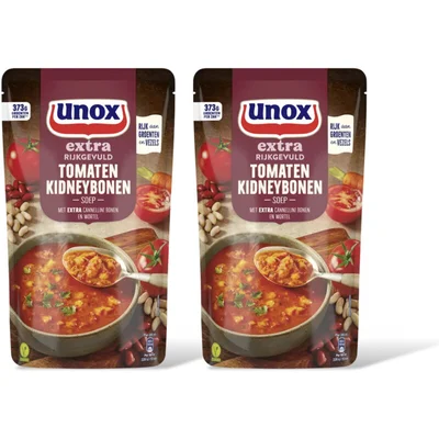 Unox Unox Tomaat kidneybonensoep 2-pack