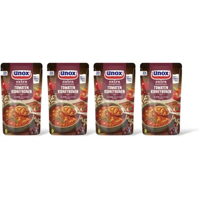 Unox Unox Tomaat kidneybonensoep 4-pack
