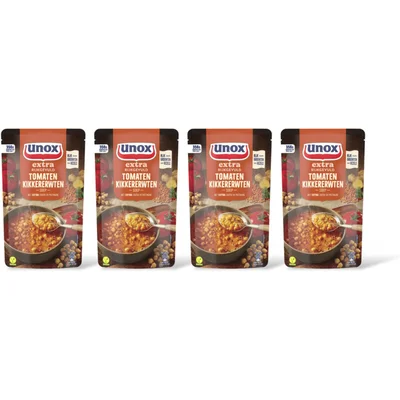 Unox Unox Kikkererwten tomatensoep 4-pack