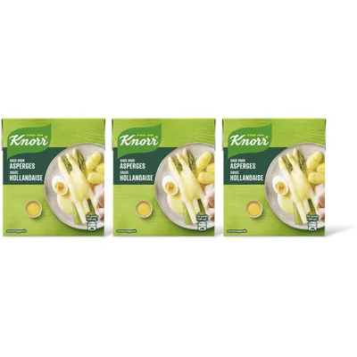Knorr Asperge hollandaise saus 3-pack