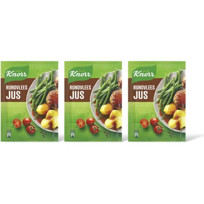 Knorr Rundvleesjus 3-pack