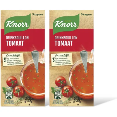 Knorr Drinkbouillon tomaat 2-pack