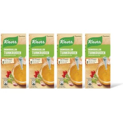 Knorr Drinkbouillon tuinkruiden 4-pack