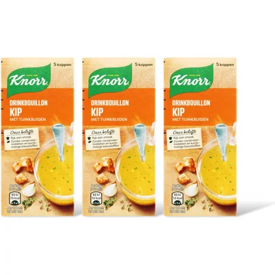 Knorr Drinkbouillon kip 3-pack