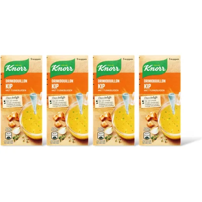 Knorr Drinkbouillon kip 4-pack