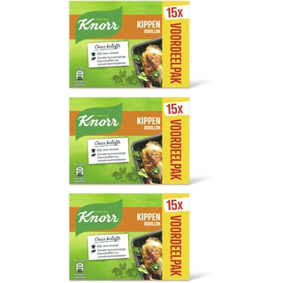 Knorr Kippen bouillon 3-pack
