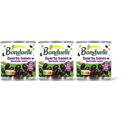 Bonduelle Bonduelle Zwarte bonen 3-pack
