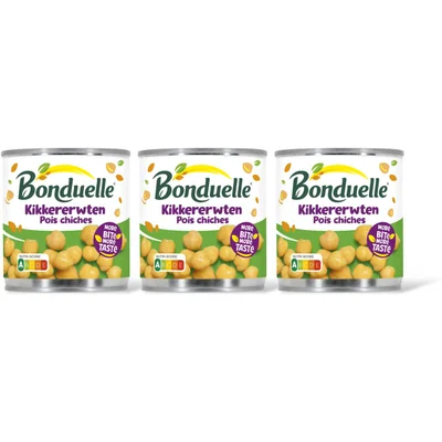 Bonduelle Bonduelle Kikkererwten 3-pack